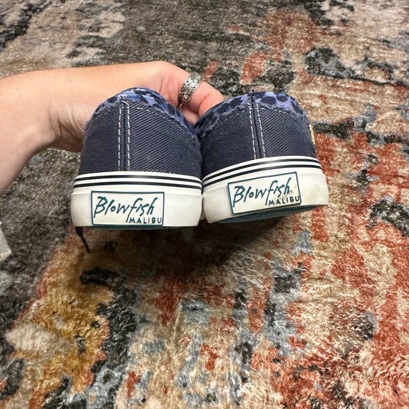 Blowfish Pascal Animal Print Canvas Rubber Sole Lace Up Pascal Sneakers - Picture 5 of 9